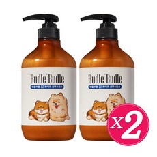 부들부들 에코랜드 화이트 강아지 샴푸 앤 린스, 2개, 500ml