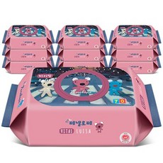 페넬로페 바이탈 플러스 루이사 물티슈 캡형, 70매, 9팩