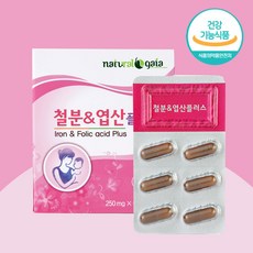 철분 & 엽산 플러스 2개월분 임신 준비 임산부 산모 수유부 영양제 비타민, 단품, 단품