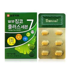 일양약품 징코플러스 은행잎추출물 기억력 혈행개선, 15g, 1개