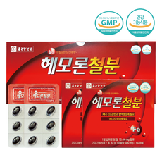 종근당 헤모론 여성 철분제 철분 영양제 엽산 비타민B 아연 해조칼슘 헴철 혈액생성, 120정, 3세트