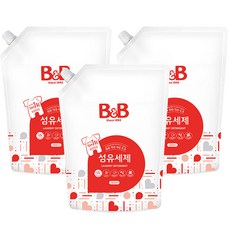 비앤비 섬유세제 1500ml 리필, 3개
