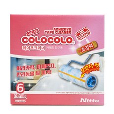 고로고로 돌돌이 초강력 테이프크리너 침구용 리필 12MX6P, 6p