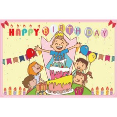 키즈토이 생일 축하 파티 현수막, 생일 108(K-008)