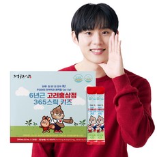 정원삼 6년근 고려홍삼정 365 스틱 키즈 + 쇼핑백, 1세트, 30개입