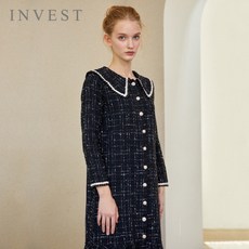 인베스트 인베스트 진주버튼러플트위드원피스_V2W1OP3001