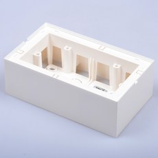 르그랑 아테오 유럽형 / PVC 노출박스 / 4모듈 / 스위치 콘센트 겸용 / 157x92x50 / 백색