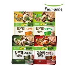 [G][풀무원] 얇은피만두 4종 6봉 골라담기 (고기/김치/땡초/고기깻잎) 400gx6, 1.고기 6봉