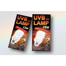 [나투라] UVB15.0 26w / 파충류램프 육지거북이전구 도마뱀 비어디드래곤