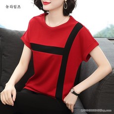 반팔 티셔츠 여 여름 루즈핏 여자상의 T-shirt 5K396