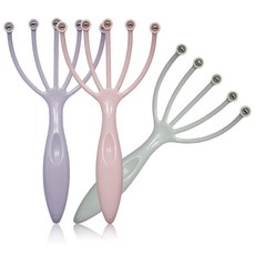 YS 두피 마사지기 안마기 머리 롤러 지압 헤드마사지기, 하늘, 1개
