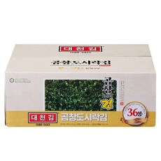 대천김 대천 곱창돌김 5gx36봉 (도시락김 곱창김)