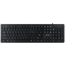 아이리버 USB 유선 아이솔레이션 키보드 IR-K2000B, 블랙, 일반형