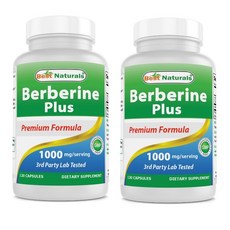 (2팩) 베스트네츄럴스 베르베린 플러스 1000mg 120캡슐 x 2팩