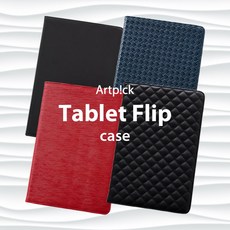 삼성 갤럭시 탭 S6 Lite (26.41cm) SM-P610 태블릿 플립케이스, 링클플립-레드