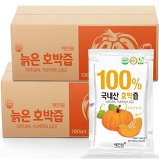 예진원 국내산 호박즙, 100ml, 100포