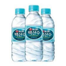 무라벨 백산수 500ml 2리터 유라벨 330ml 1리터 CUNBO, 20개