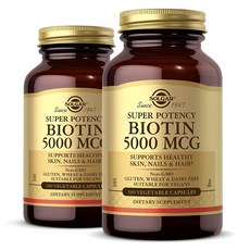 솔가 비오틴 5000 mcg 스킨 네일 헤어 100캡슐 X 2팩