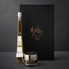 마이크고메 화이트트러플 오일 100ml + 블랙트러플 소금 100g 선물세트, 1세트