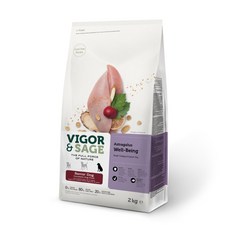 비고앤세이지 강아지 시니어 아스트라갈러스 웰빙 건식사료, 칠면조, 2kg, 1개