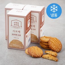 단백질과자점 피넛카라멜 사브레 (냉동), 90g, 3입