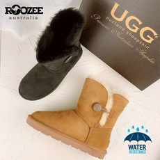 호주 어그 부츠 루지 UGG 여성 방수 미들 클래식 숏 버튼 베일리 양털