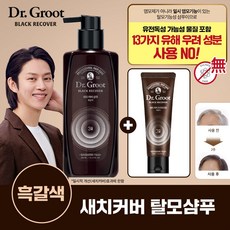[흑갈색] 닥터그루트 블랙리커버 새치커버 샴푸 400ml+트리트먼트 150ml, 단품