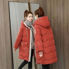 4XL 후드 패딩 여성용 두꺼운 푹신한 오버코트 스노우웨어