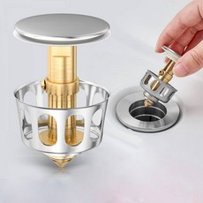 세면대팝업 세면대 막힘 방지 거름망 팝업 물 마개 캡 DD 11893, 색상:[색상]본상품, 상세페이지 참조