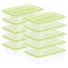 쿡앤락 직사각 밀폐용기, 1세트, 500ml x 10p