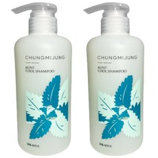1+1 청미정 박하 쿨 샴푸 미용실 샴푸 쿨링 시원한 샴푸 500ml