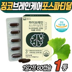 GINCKGO 포스파티딜세린 듀얼 시너지 뇌건강 영양제 은행잎추출물 징코 혈행 개선 손끝 팔 다리 발끝 포스타딜세린 중년 저림 부부 남편 아내 남자 남성 여자 여성 40대