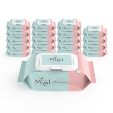 Miel 클래식 휴대용 25매 20팩 유아물티슈