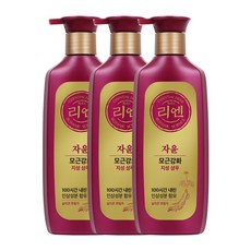리엔 자윤 모근강화 지성 샴푸, 500ml, 3개