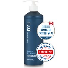 플리프 시카-알로에 더마 아크네 여드름 올인원 바디워시, 1개, 500ml