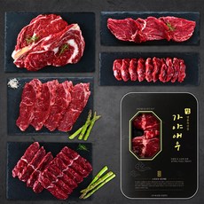 가야애우 국내산 냉장 소고기 구이용 한가득세트B (꽃등심+채끝+안심+제비추리+토시살) 1.2Kg