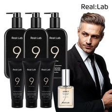 리얼랩 리얼랩 나인 남성 올인원 로션 300mlX3개+100mlX3개+어딕트 오드코롱 포옴므 향수 30ml, 단일옵션