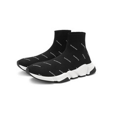 발렌시아가 [BALENCIAGA] 11주년 멀티 로고 스피드러너 블랙 506336 W0650 1006