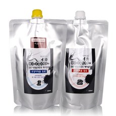 뉴겐 금송 이카 보쿠쥬우 오징어먹물 헤어칼라 1제 500ml + 2제 500ml, 마호가니, 1세트