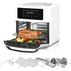 로헨 대용량 스텐에어프라이어 16L, 화이트, LA-16L