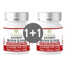 뉴트리메이드 몰리브덴 밀크씨슬 영양제 실리마린 간 기능, 30정, 2개