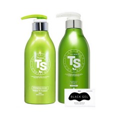 TS 프리미엄 트리트먼트 500ml + 올 뉴 플러스 샴푸 500g + 오즈 블랙겔 코팩 세트, 1세트