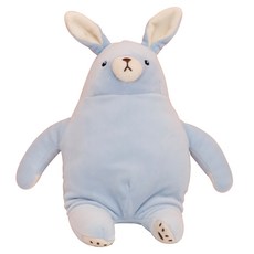 라움생 애착 인형 곰 토끼인형 모찌 귀여운 동물 큰 대형 신생아 아기 유아 수면 봉제 수제 핸드메이드 애착인형, 블루, S-25cm