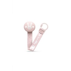 스와비넥스 휘게 노리개 젖꼭지 리본클립, 래빗핑크, 1개