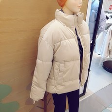 [소이주니어]논현점 21년겨울신상 ** 50%세일 빠른배송 ** 힛트 예감 !!! 가볍고 편한 베이지 코듀로이 웰론 푸퍼 점퍼 ** 13호 착용 **