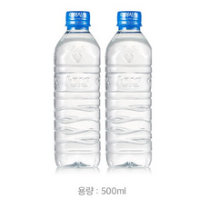 아이시스 ECO생수 (무라벨 업소용), 100개, 500ml