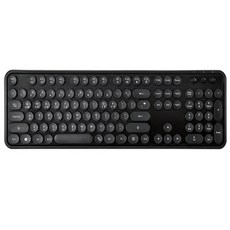 엑토 레트로 무선 키보드 KBD-48, 1개, 블랙