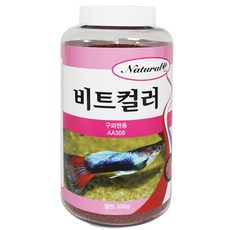 내츄럴한 비트컬러 열대어 구피전용 사료, 300g, 1개