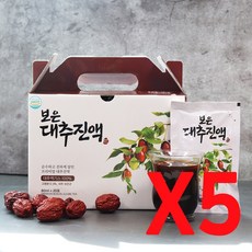 구록원 보은 대추진액 대추즙 80ml x 20포 대추차 기타건강즙, 20포 x 5박스(100봉)