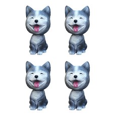 블럭마트 차량용 강아지 흔들인형 4p, type4